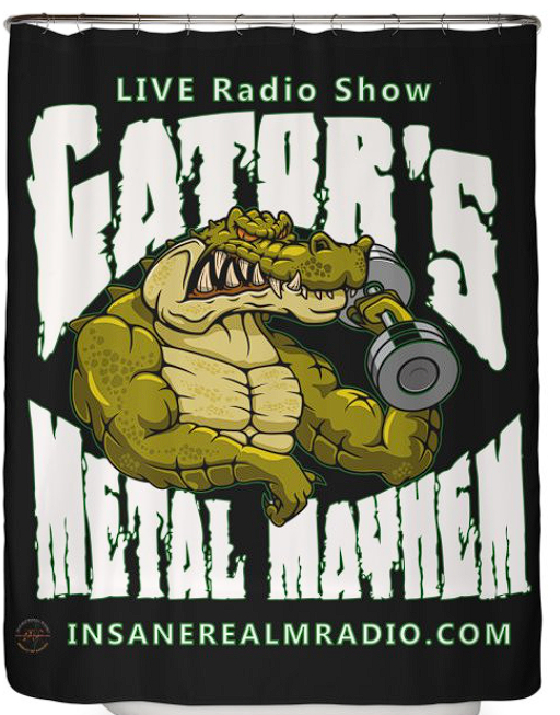 Gator's Metal Mayhem Shower Curtain